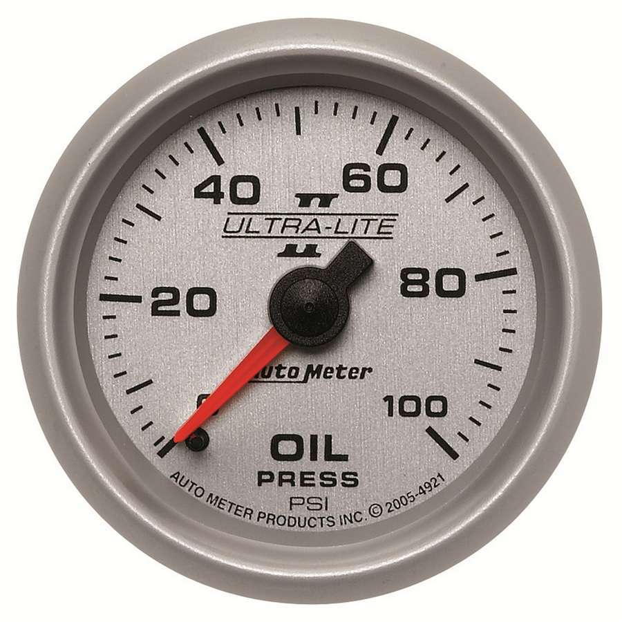 2-1/16in U/L II Oil Pressure Gauge 0-100psi - AutoMeter 4921