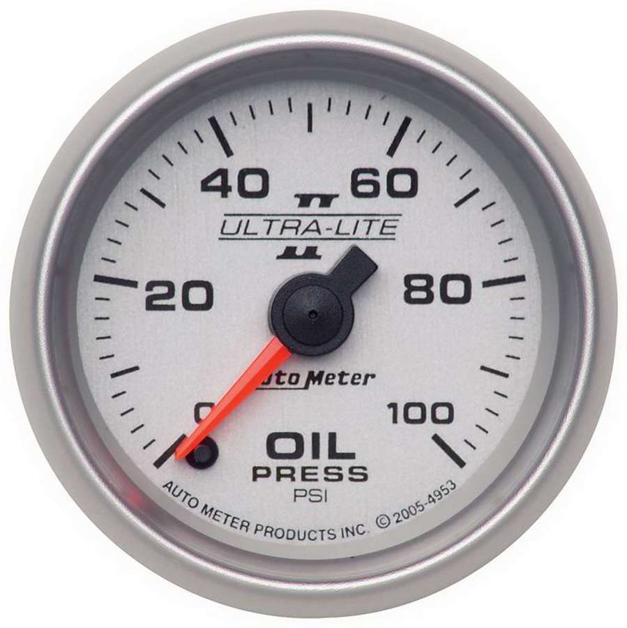 2-1/16in U/L II Oil Pressure Gauge 0-100psi - AutoMeter 4953