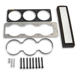 AutoMeter GAUGE MOUNT; GAUGE CAGE; TRIPLE; 2 5/8in.; BLACK; MUSTANG 87-93 FOX