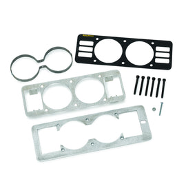 AutoMeter GAUGE MOUNT; GAUGE CAGE W/VENTS; DUAL; 2 5/8in.; BLACK; MUSTANG 87-93 FOX