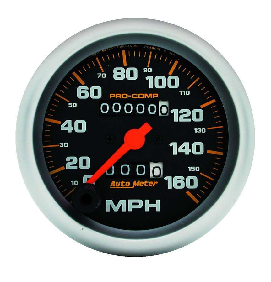 AutoMeter GAUGE; SPEEDOMETER; 3 3/8in.; 160MPH; MECHANICAL; PRO-COMP