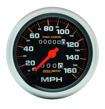 Load image into Gallery viewer, AutoMeter GAUGE; SPEEDOMETER; 3 3/8in.; 160MPH; MECHANICAL; PRO-COMP