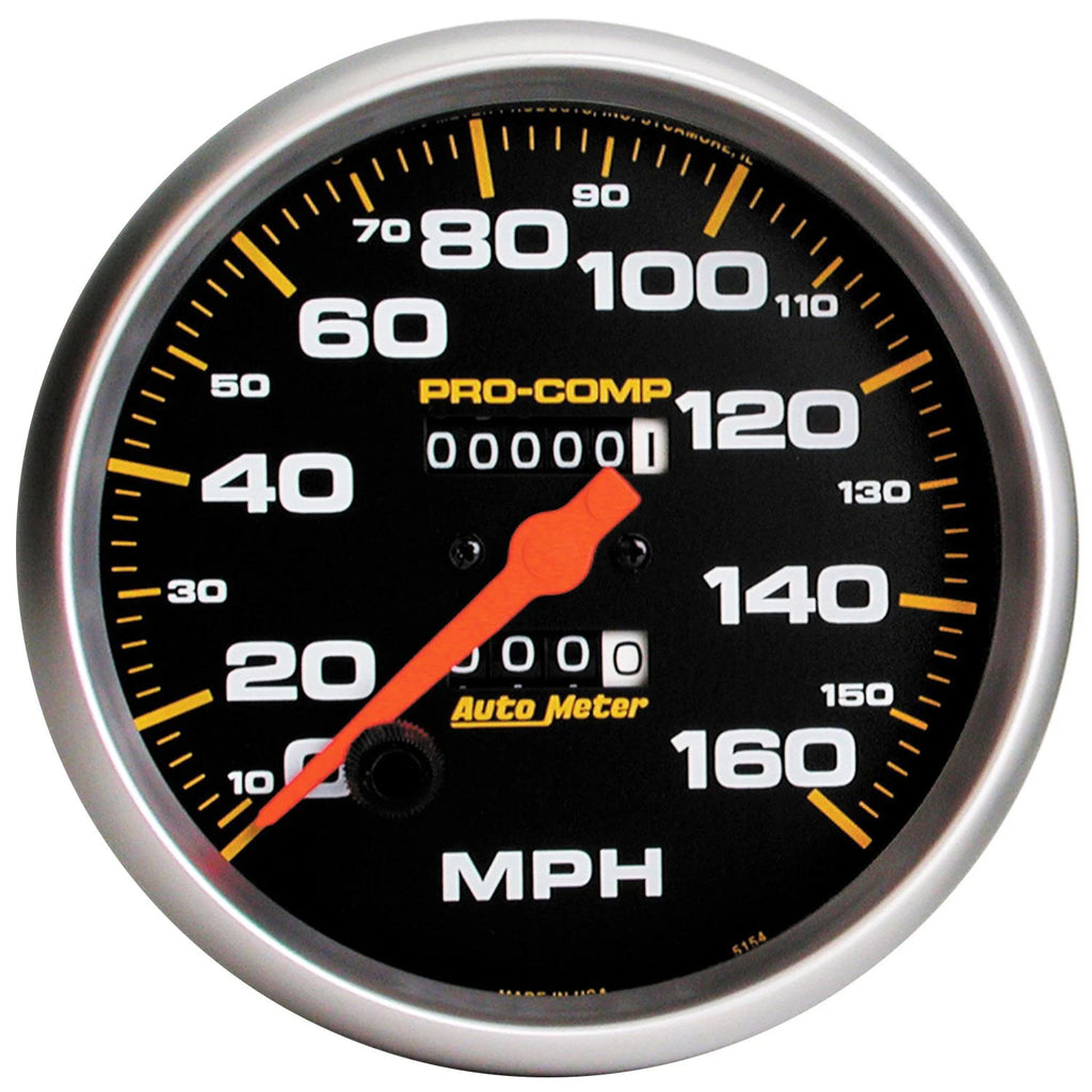 AutoMeter GAUGE; SPEEDOMETER; 5in.; 160MPH; MECHANICAL; PRO-COMP