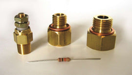 AutoMeter GAUGE INSTALL KIT FOR LS ENGINES; INCL. FITTINGS; SHORT TEMP SENSOR; MANUAL