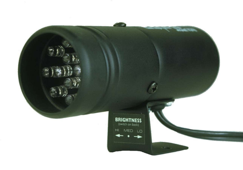 AutoMeter SHIFT LIGHT; 12 AMBER LED; PEDESTAL; BLACK; SUPER-LITE