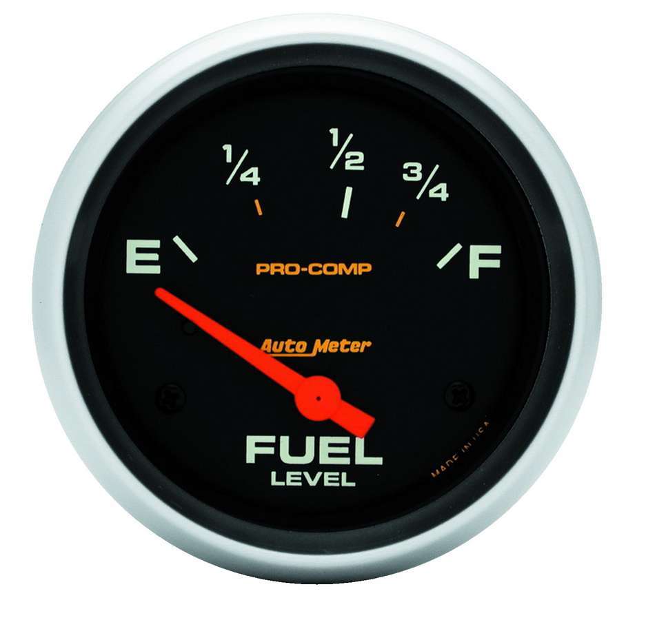 AutoMeter GAUGE; FUEL LEVEL; 2 5/8in.; 73OE TO 10OF; ELEC; PRO-COMP