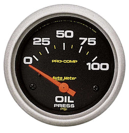 AutoMeter GAUGE; OIL PRESSURE; 2 5/8in.; 100PSI; ELECTRIC; PRO-COMP