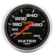 Load image into Gallery viewer, AutoMeter GAUGE; WATER TEMP; 2 5/8in.; 140-280deg.F; LIQUID FILLED MECH; PRO-COMP