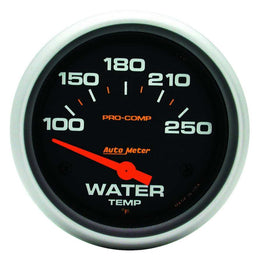 AutoMeter GAUGE; WATER TEMP; 2 5/8in.; 100-250deg.F; ELECTRIC; PRO-COMP