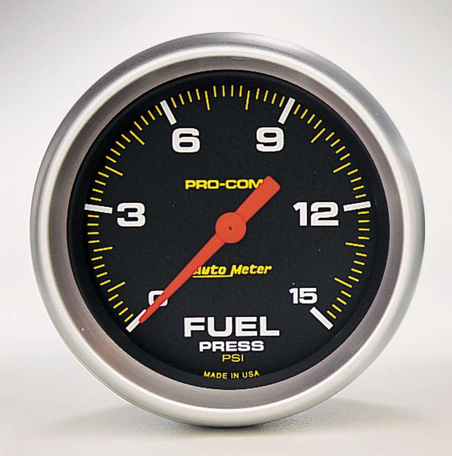 AutoMeter GAUGE; FUEL PRESS; 2 5/8in.; 15PSI; DIGITAL STEPPER MOTOR; PRO-COMP