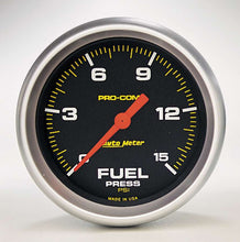 Load image into Gallery viewer, AutoMeter GAUGE; FUEL PRESS; 2 5/8in.; 15PSI; DIGITAL STEPPER MOTOR; PRO-COMP