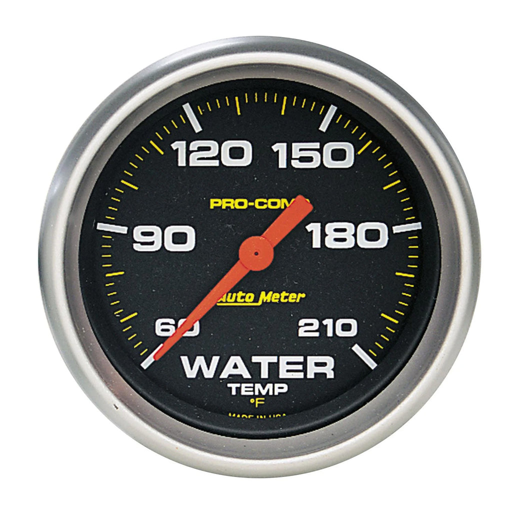 AutoMeter GAUGE; LOW WATER TEMP; 2 5/8in.; 60-210deg.F; DIGITAL STEPPER MOTOR; PRO-COMP