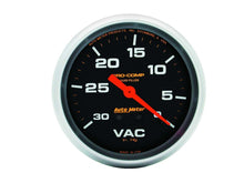 Load image into Gallery viewer, AutoMeter GAUGE; VACUUM; 2 5/8in.; 30INHG; LIQUID FILLED MECH; PRO-COMP