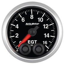Load image into Gallery viewer, AutoMeter GAUGE; PYRO. (EGT); 2 1/16in.; 1600deg.F; STEPPER MOTOR W/PEAK/WARN; ELITE