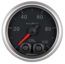 Load image into Gallery viewer, AutoMeter GAUGE; OIL PRESS; 2 1/16in.; 100PSI; STEPPER MOTOR W/PEAK/WARN; ELITE