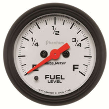 Load image into Gallery viewer, 2-1/16in P/S Fuel Level Gauge - AutoMeter 5710