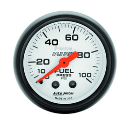 2-1/16in Phantom Fuel Pressure Gauge 0-100 PSI - AutoMeter 5712