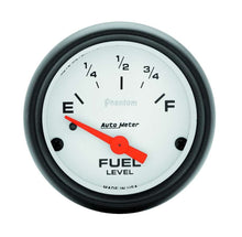 Load image into Gallery viewer, AutoMeter GAUGE; FUEL LEVEL; 2 1/16in.; 0OE TO 90OF; ELEC; PHANTOM
