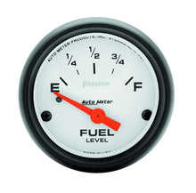 Load image into Gallery viewer, AutoMeter GAUGE; FUEL LEVEL; 2 1/16in.; 240OE TO 33OF; ELEC; PHANTOM