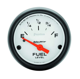 AutoMeter GAUGE; FUEL LEVEL; 2 1/16in.; 240OE TO 33OF; ELEC; PHANTOM