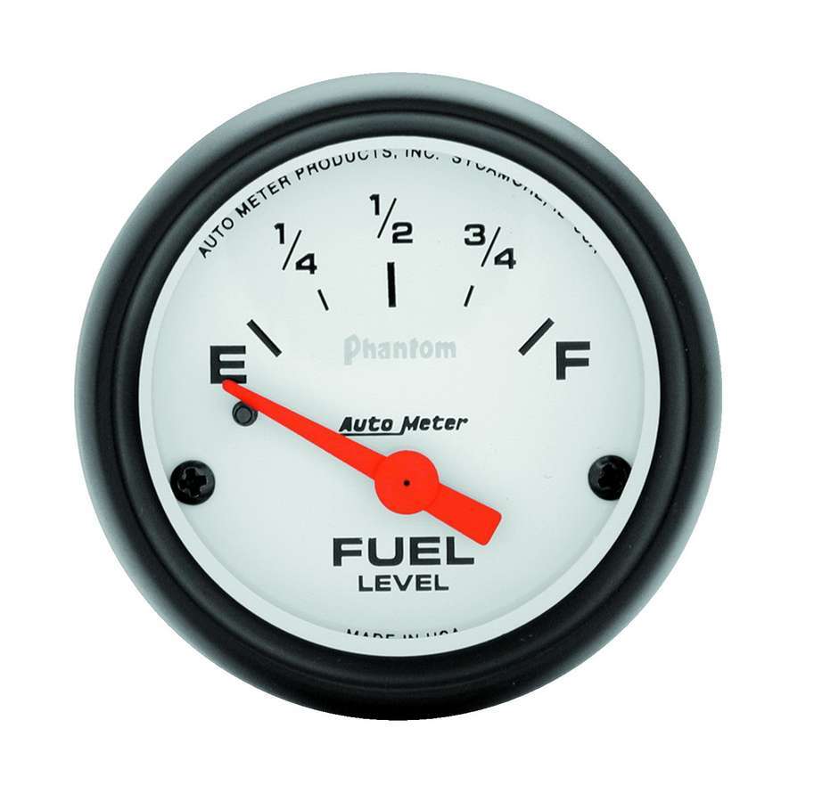 AutoMeter GAUGE; FUEL LEVEL; 2 1/16in.; 0OE TO 30OF; ELEC; PHANTOM