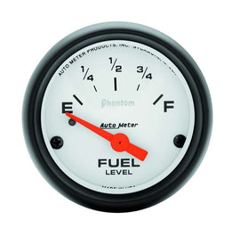 AutoMeter GAUGE; FUEL LEVEL; 2 1/16in.; 0OE TO 30OF; ELEC; PHANTOM