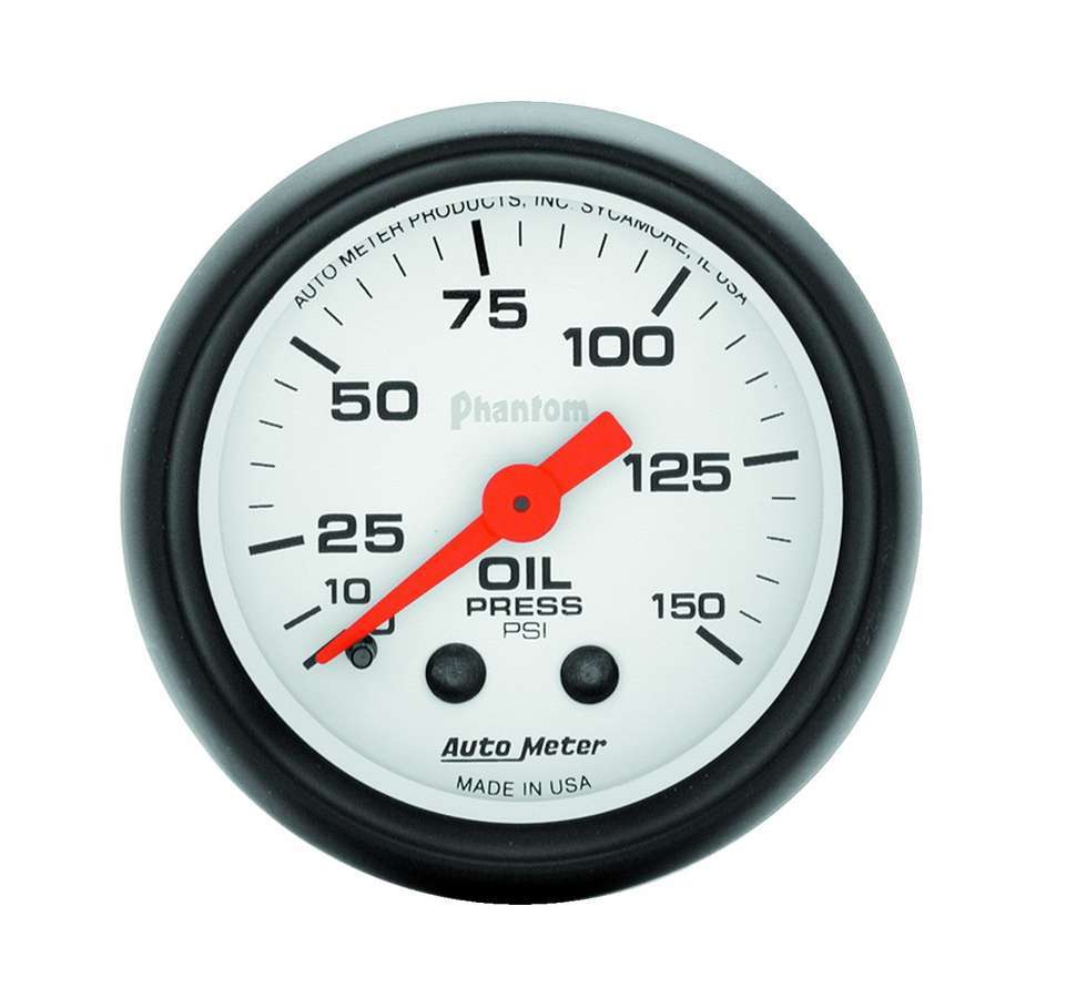 2-1/16in Phantom Oil Press. Gauge 0-150psi - AutoMeter 5723