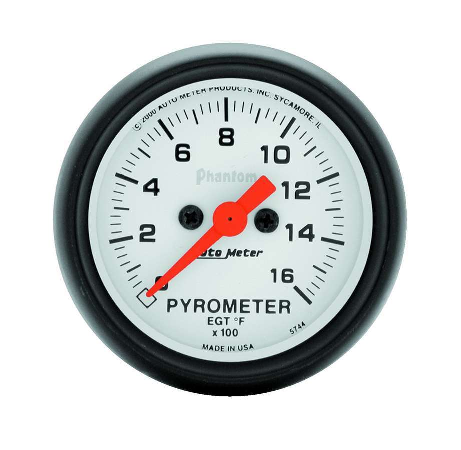 2-1/16in Phantom EGT Pyrometer Kit 0-1600 - AutoMeter 5744