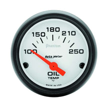 Load image into Gallery viewer, AutoMeter GAUGE; OIL TEMP; 2 1/16in.; 100-250deg.F; ELECTRIC; PHANTOM