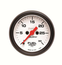 Load image into Gallery viewer, 2-1/16in Phantom Fuel Press. Gauge 30psi - AutoMeter 5760