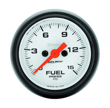 Load image into Gallery viewer, AutoMeter GAUGE; FUEL PRESSURE; 2 1/16in.; 15PSI; DIGITAL STEPPER MOTOR; PHANTOM
