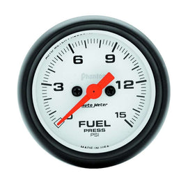 AutoMeter GAUGE; FUEL PRESSURE; 2 1/16in.; 15PSI; DIGITAL STEPPER MOTOR; PHANTOM