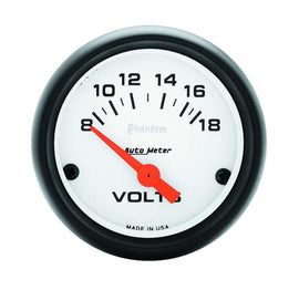 Phantom 2 1/16in Voltmeter 8-18 Volts - AutoMeter 5791