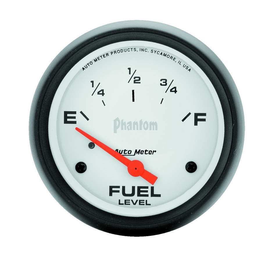 AutoMeter GAUGE; FUEL LEVEL; 2 5/8in.; 240OE TO 33OF; ELEC; PHANTOM