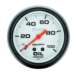2-5/8in Phantom Oil Pressure Gauge 0-100psi - AutoMeter 5821