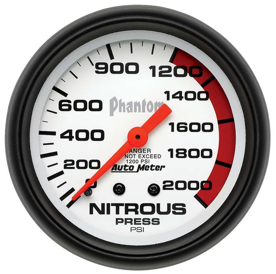 2-5/8in Phantom Nos Pressure Gauge 0-2000psi - AutoMeter 5828