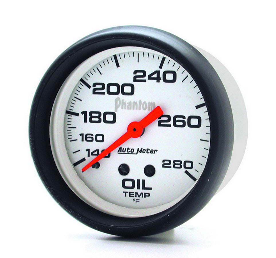 AutoMeter GAUGE; OIL TEMP; 2 5/8in.; 140-280deg.F; MECHANICAL; PHANTOM