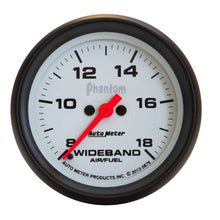 Load image into Gallery viewer, AutoMeter GAUGE; AIR/FUEL RATIO-WIDEBAND; ANALOG; 2 5/8in.; 8:1-18:1; STEPPER MTR; PHANTOM