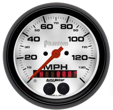 Load image into Gallery viewer, AutoMeter GAUGE; SPEEDOMETER; 3 3/8in.; 140MPH; GPS; PHANTOM