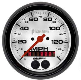 AutoMeter GAUGE; SPEEDOMETER; 3 3/8in.; 140MPH; GPS; PHANTOM