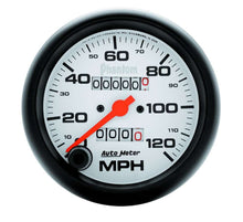 Load image into Gallery viewer, AutoMeter GAUGE; SPEEDOMETER; 3 3/8in.; 120MPH; MECHANICAL; PHANTOM