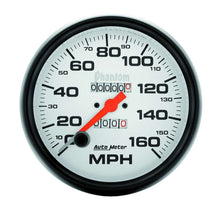 Load image into Gallery viewer, AutoMeter GAUGE; SPEEDOMETER; 5in.; 160MPH; MECHANICAL; PHANTOM