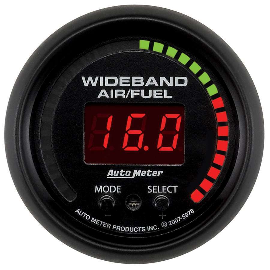 2-1/16 ES Wideband Air/ Fuel Gauge w/Sensor - AutoMeter 5978