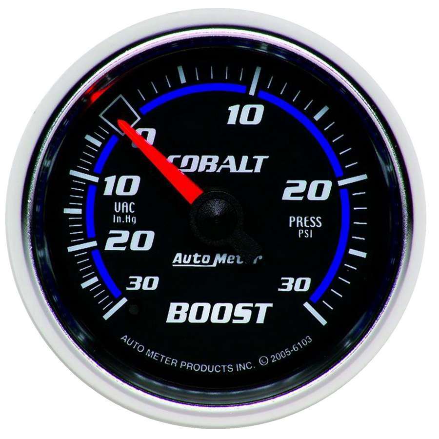 2-1/16in C/S Boost/Vac Gauge 30in Hg/30psi - AutoMeter 6103