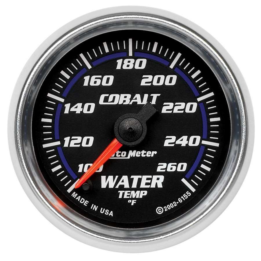2-1/16in C/S Water Temp. Gauge 120-260 Deg. - AutoMeter 6155