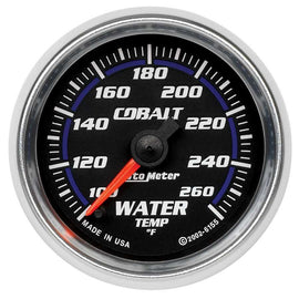 2-1/16in C/S Water Temp. Gauge 120-260 Deg. - AutoMeter 6155