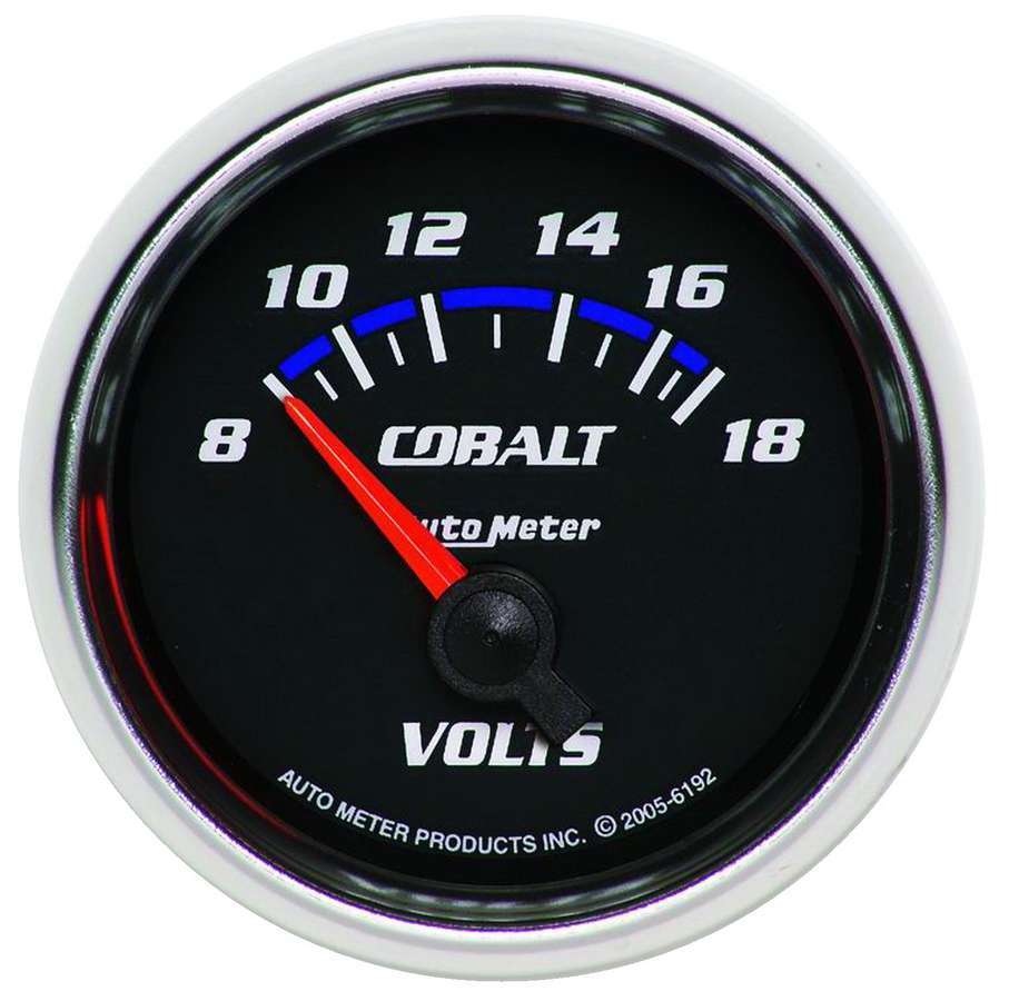 2-1/16in C/S Voltmeter Gauge 8-18 Volts - AutoMeter 6192