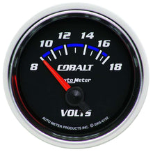 Load image into Gallery viewer, 2-1/16in C/S Voltmeter Gauge 8-18 Volts - AutoMeter 6192