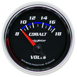 2-1/16in C/S Voltmeter Gauge 8-18 Volts - AutoMeter 6192