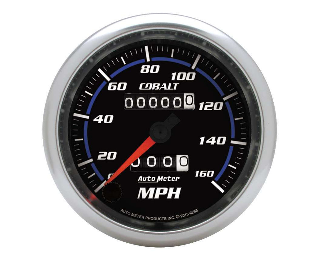AutoMeter GAUGE; SPEEDOMETER; 3 3/8in.; 160MPH; MECHANICAL; COBALT